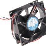 8009664694 Axial Fan, 12 V dc, DC Operation, 68m³/h, 2.9W, 180mA Max, 80 x 80 x 25mm Hirschmann
