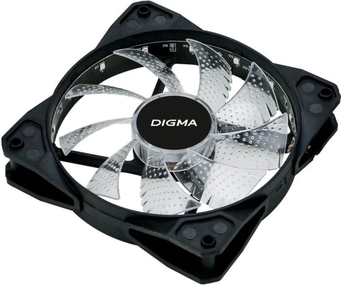 8056079370 Вентилятор для корпуса Digma DFAN-FRGB2 120x120x25mm 3-pin 4-pin (Molex)23dB 115gr LED Ret Hirschmann — изображение 9