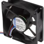 8009482657 8412N/2GLLE-451, 8400 N Series Axial Fan, 12 V dc, DC Operation, 20m³/h, 350mW, 80 x 80 x 25mm Hirschmann