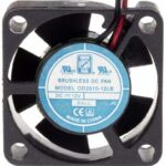 8009691704 Axial Fan, 12 V dc, DC Operation, 3.1m³/h, 480mW, 40mA Max, 25 x 25 x 10mm Hirschmann
