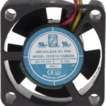 8009691706 Axial Fan, 12 V dc, DC Operation, 3.7m³/h, 1.44W, 80mA Max, 25 x 25 x 10mm Hirschmann
