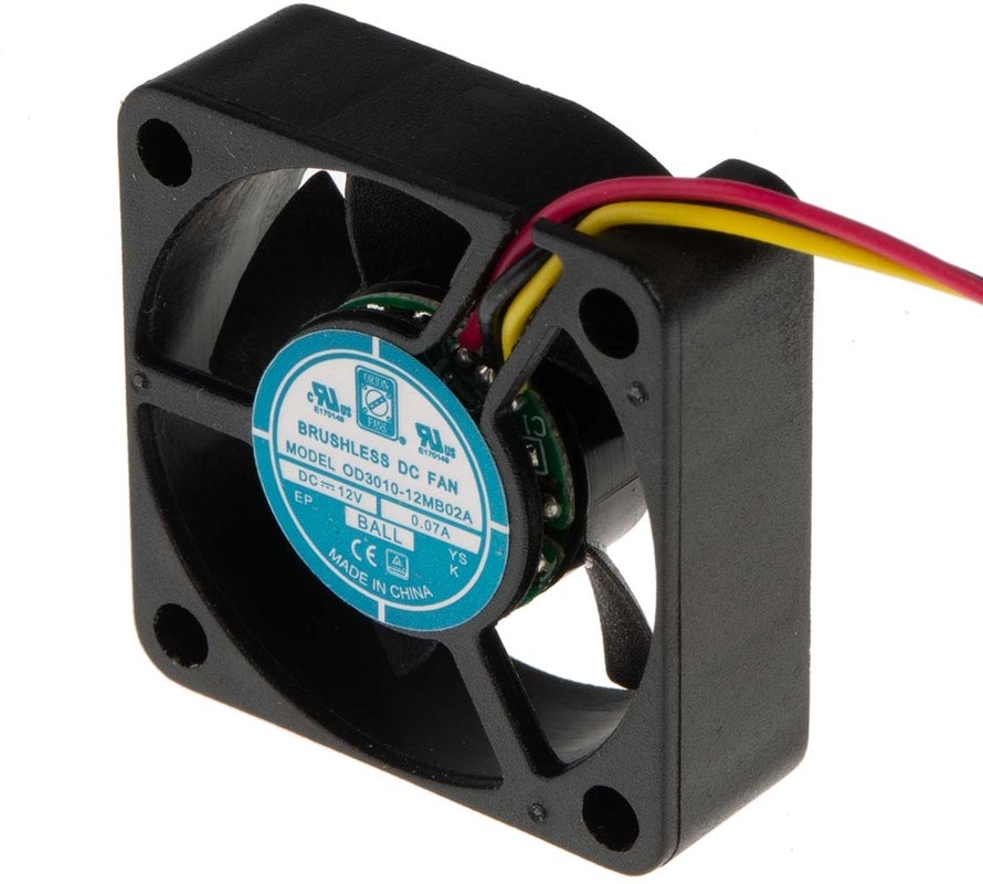 doc041028795 8009691709 Axial Fan, 12 V dc, DC Operation, 6.8m³/h, 840mW, 90mA Max, IP55, 30 x 30 x 10mm Hirschmann — изображение 1