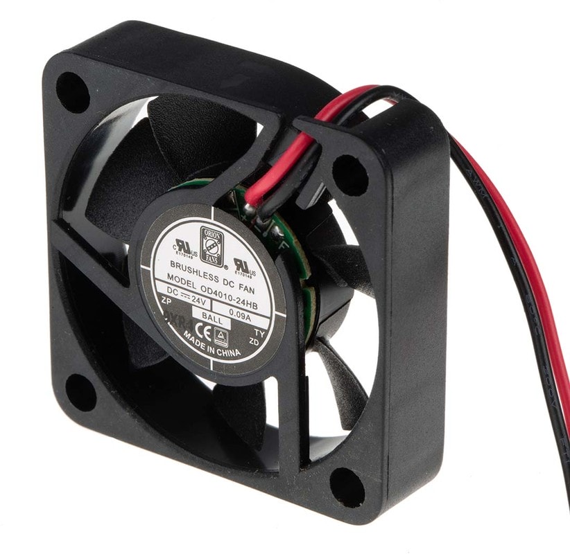 doc041028819 8009691711 Axial Fan, 24 V dc, DC Operation, 11.9m³/h, 2.16W, 90mA Max, 40 x 40 x 10mm Hirschmann — изображение 1