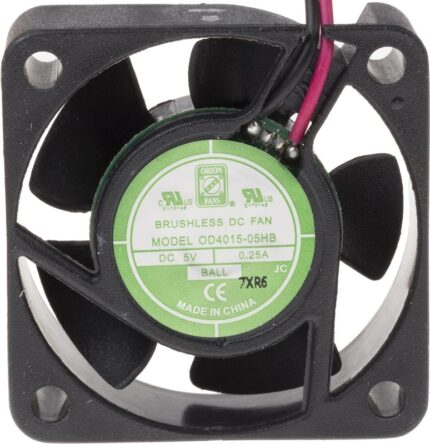 8009691712 Axial Fan, 5 V dc, DC Operation, 14.4m³/h, 1.5W, 250mA Max, IP55, 40 x 40 x 15mm Hirschmann