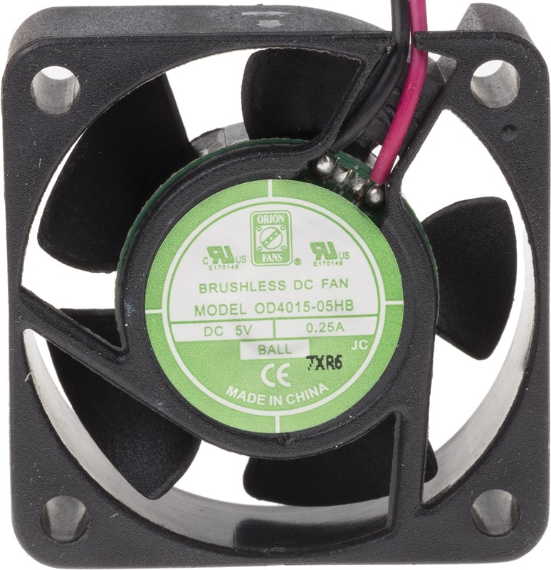 doc041028837 8009691712 Axial Fan, 5 V dc, DC Operation, 14.4m³/h, 1.5W, 250mA Max, IP55, 40 x 40 x 15mm Hirschmann — изображение 1