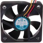 8009691721 Axial Fan, 12 V dc, DC Operation, 16.9m³/h, 1.2W, 90mA Max, IP55, 50 x 50 x 10mm Hirschmann