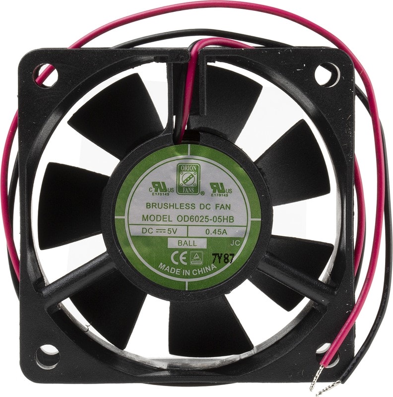 doc041028895 8009691724 Axial Fan, 5 V dc, DC Operation, 39.1m³/h, 1.4W, 350mA Max, IP55, 60 x 60 x 25mm Hirschmann — изображение 1