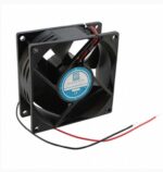 8009691725 Axial Fan, 12 V dc, DC Operation, 76.5m³/h, 1.92W, 160mA Max, 80 x 80 x 32mm Hirschmann
