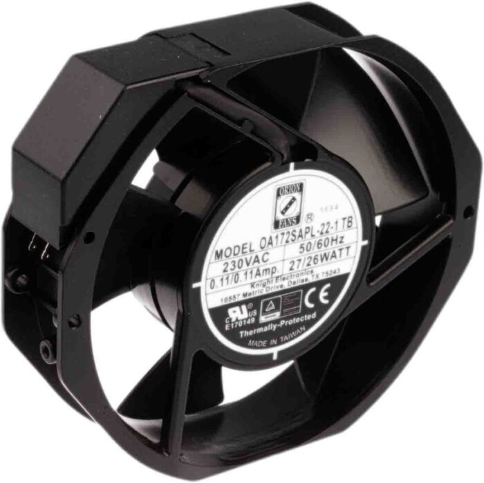 8009691728 Axial Fan, 230 V ac, AC Operation, 387.4m³/h, 28W, 180mA Max, 172 x 150 x 38mm Hirschmann — изображение 3