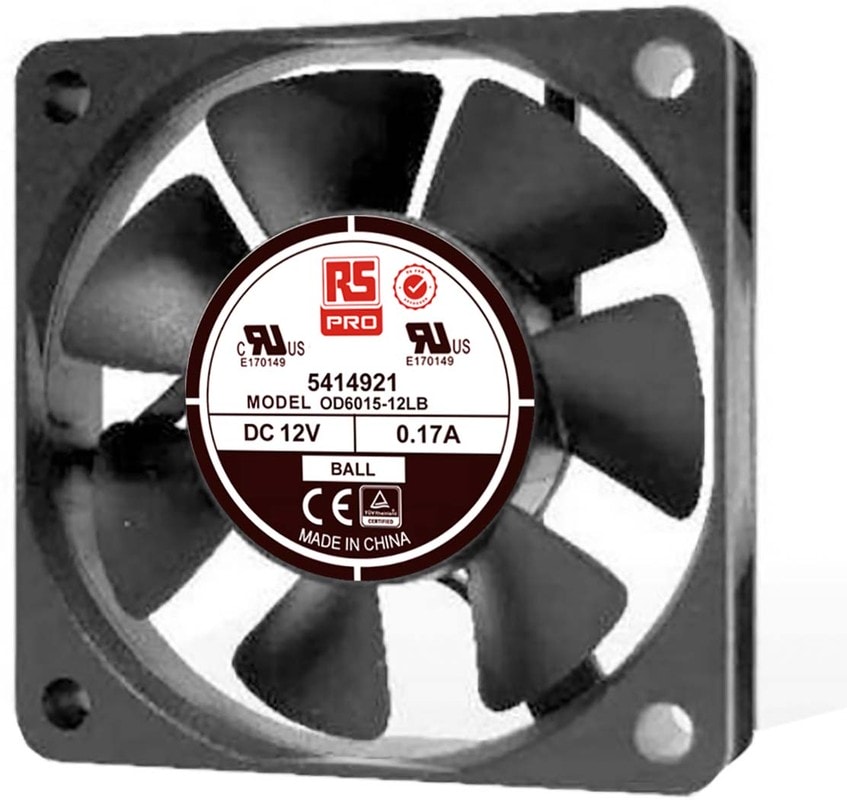 doc041031137 8009693886 Axial Fan, 12 V dc, DC Operation, 20.4m³/h, 1.1W, 70mA Max, 60 x 60 x 15mm Hirschmann — изображение 1