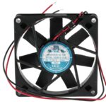 8009693891 Axial Fan, 12 V dc, DC Operation, 34m³/h, 1.1W, 90mA Max, 80 x 80 x 15mm Hirschmann