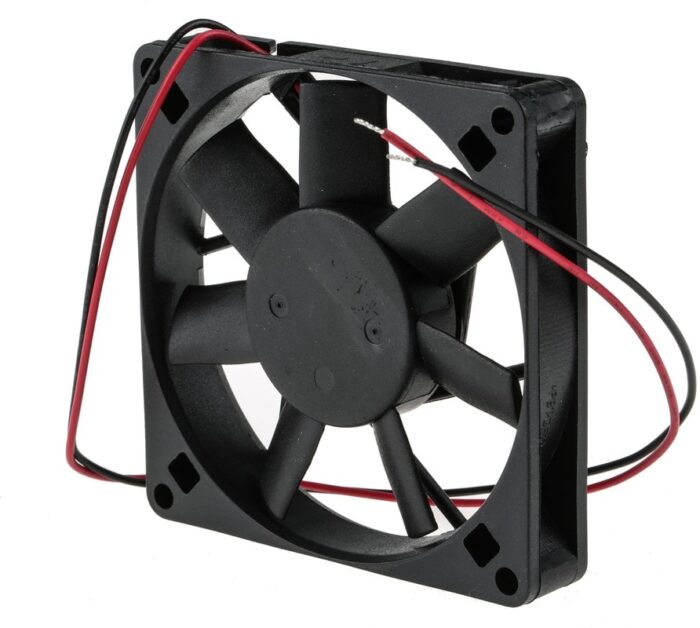 8009693891 Axial Fan, 12 V dc, DC Operation, 34m³/h, 1.1W, 90mA Max, 80 x 80 x 15mm Hirschmann — изображение 4