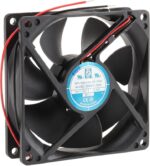 8009693897 Axial Fan, 12 V dc, DC Operation, 49.3m³/h, 1.6W, 100mA Max, 92.5 x 92.5 x 25mm Hirschmann