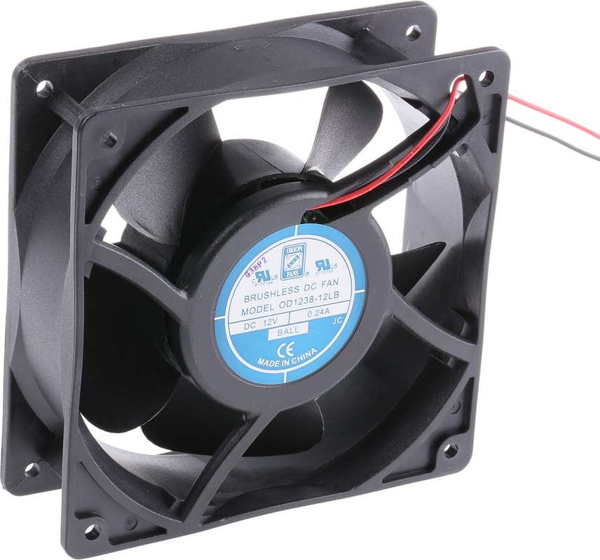 doc041031271 8009693901 Axial Fan, 12 V dc, DC Operation, 124m³/h, 3W, 240mA Max, 120 x 120 x 38mm Hirschmann — изображение 1