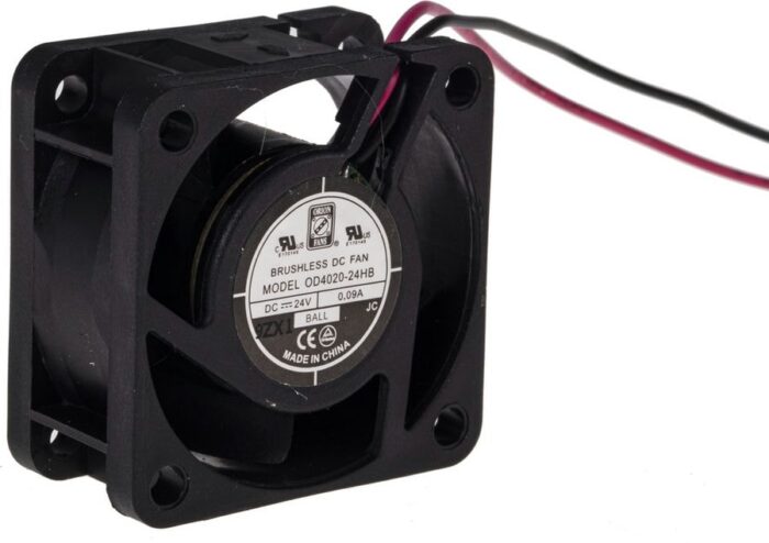 8009693905 Axial Fan, 24 V dc, DC Operation, 15.3m³/h, 2.2W, 90mA Max, 40 x 40 x 20mm Hirschmann — изображение 2