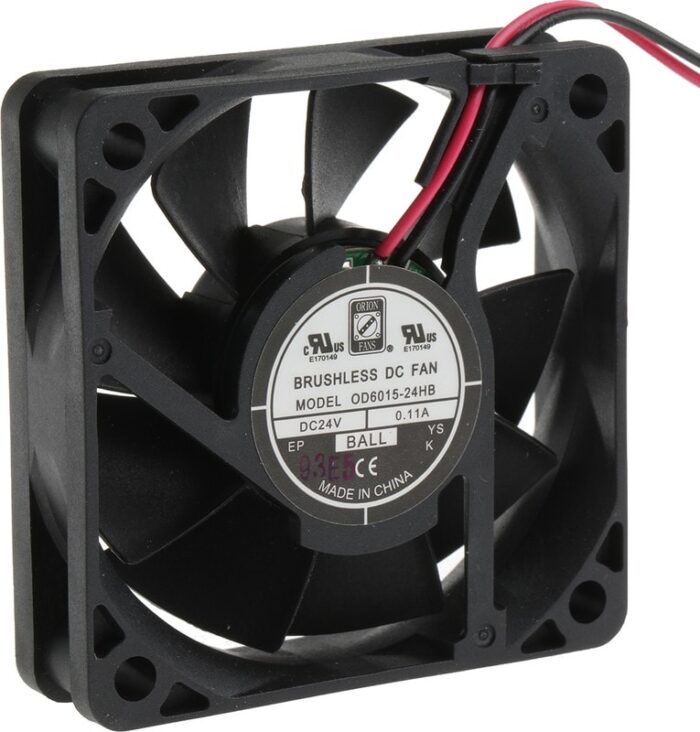 8009693908 Axial Fan, 24 V dc, DC Operation, 27.2m³/h, 1.4W, 60mA Max, 60 x 60 x 15mm Hirschmann — изображение 2