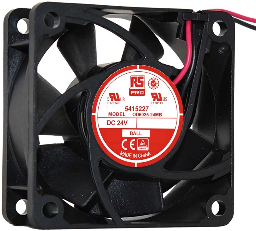 doc041031399 8009693910 Axial Fan, 24 V dc, DC Operation, 30.6m³/h, 1.9W, 90mA Max, 60 x 60 x 25mm Hirschmann — изображение 1