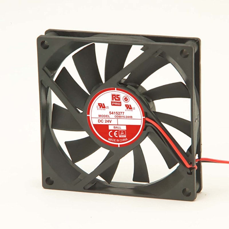 doc041031443 8009693913 Axial Fan, 24 V dc, DC Operation, 51m³/h, 4.6W, 100mA Max, 80 x 80 x 15mm Hirschmann — изображение 1