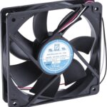 8009693982 Axial Fan, 12 V dc, DC Operation, 151.2m³/h, 5W, 370mA Max, 120 x 120 x 25mm () Hirschmann