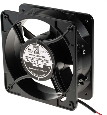 8009693991 Axial Fan, 24 V dc, DC Operation, 798.5m³/h, 24W, 2.1A Max, 180 x 180 x 65mm Hirschmann