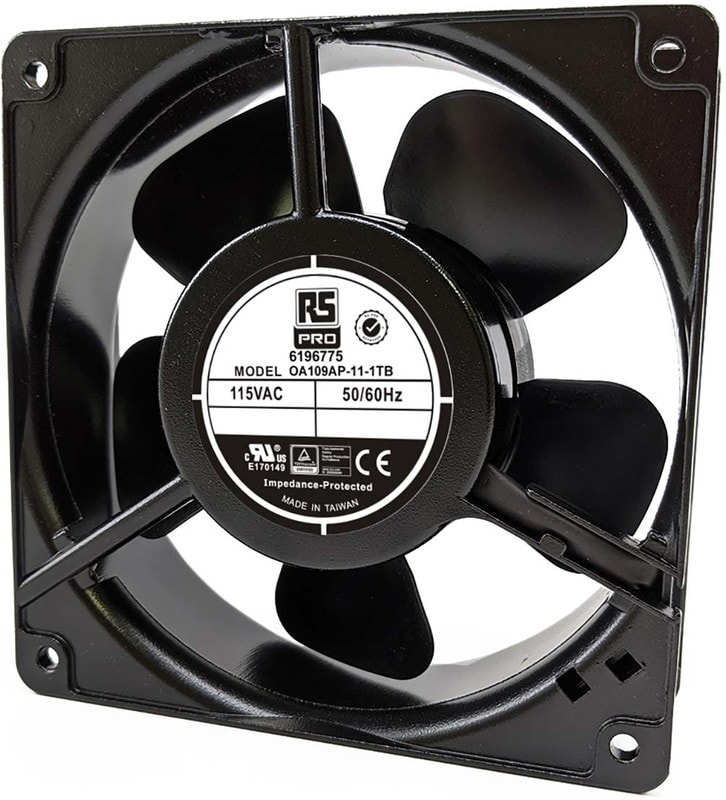 doc041031799 8009693994 Axial Fan, 115 V ac, AC Operation, 186.9m³/h, 15W, 190mA Max, 120 x 120 x 38mm Hirschmann — изображение 1
