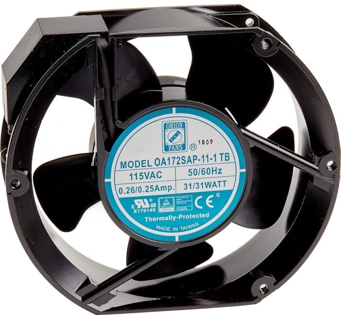 8009693998 Axial Fan, 115 V ac, AC Operation, 399.3m³/h, 35W, 300mA Max, 172 x 150mm Hirschmann — изображение 3