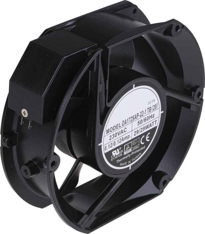 8009694001 Axial Fan, 230 V ac, AC Operation, 399.3m³/h, 35W, 150mA Max, 172 x 150mm Hirschmann — изображение 2