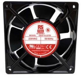 doc041031946 8009694006 Axial Fan, 230 V ac, AC Operation, 186.9m³/h, 24W, 230mA Max, IP44, 120 x 120 x 38mm Hirschmann — изображение 1