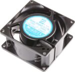 8009694008 Axial Fan, 115 V ac, AC Operation, 51m³/h, 9W, 120mA Max, 80 x 80 x 38mm () Hirschmann