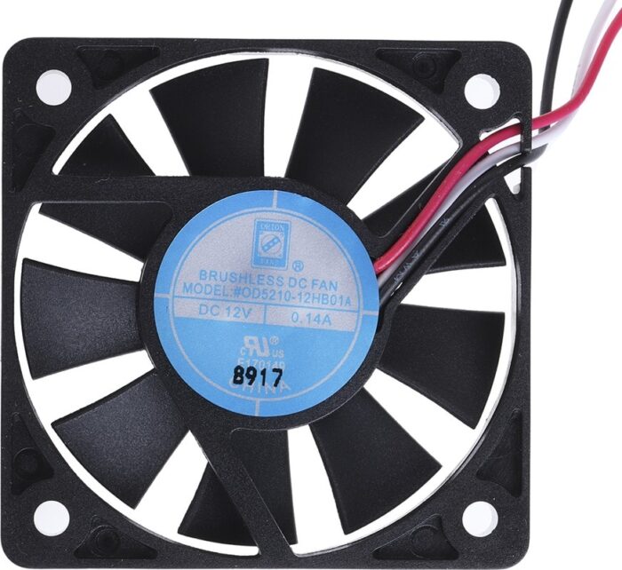 8009694011 Axial Fan, 12 V dc, DC Operation, 20.4m³/h, 1.68W, 140mA Max, 52 x 52 x 10mm Hirschmann — изображение 3