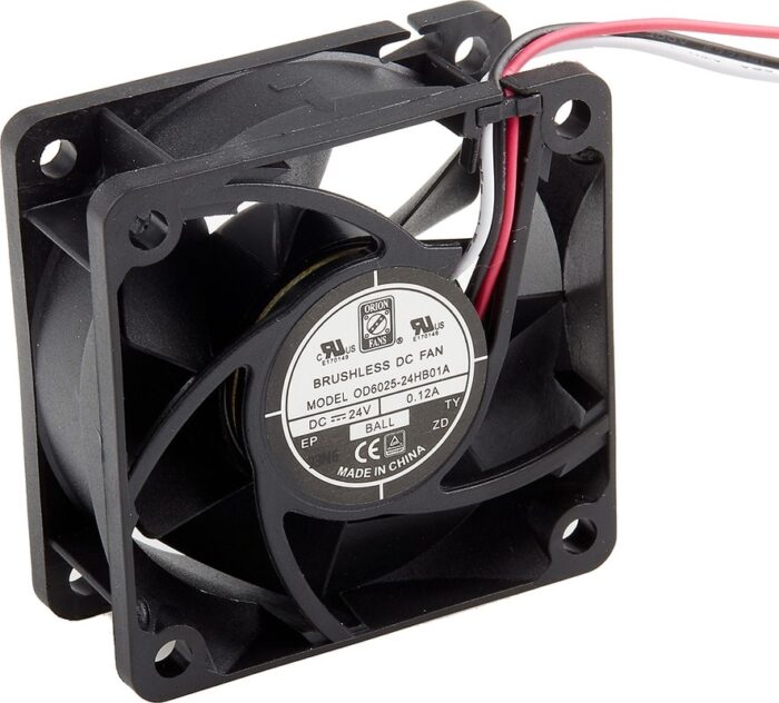 8009694012 Axial Fan, 24 V dc, DC Operation, 40.8m³/h, 3.5W, 120mA Max, 60 x 60 x 25mm () Hirschmann — изображение 3