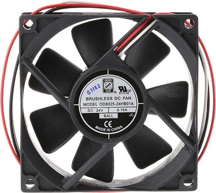 8009694013 Axial Fan, 24 V dc, DC Operation, 68m³/h, 2.41W, 100mA Max, 80 x 80 x 25mm () Hirschmann — изображение 4