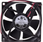 8009694153 Axial Fan, 12 V dc, DC Operation, 68m³/h, 2.9W, 250mA Max, 80 x 80 x 25mm Hirschmann