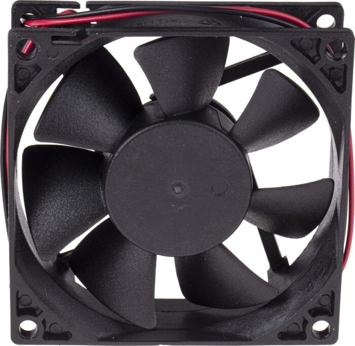 8009694153 Axial Fan, 12 V dc, DC Operation, 68m³/h, 2.9W, 250mA Max, 80 x 80 x 25mm Hirschmann — изображение 3