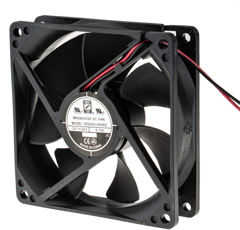 doc041032418 8009694154 Axial Fan, 24 V dc, DC Operation, 88.3m³/h, 3.4W, 150mA Max, 92.5 x 92.5 x 25mm Hirschmann — изображение 1