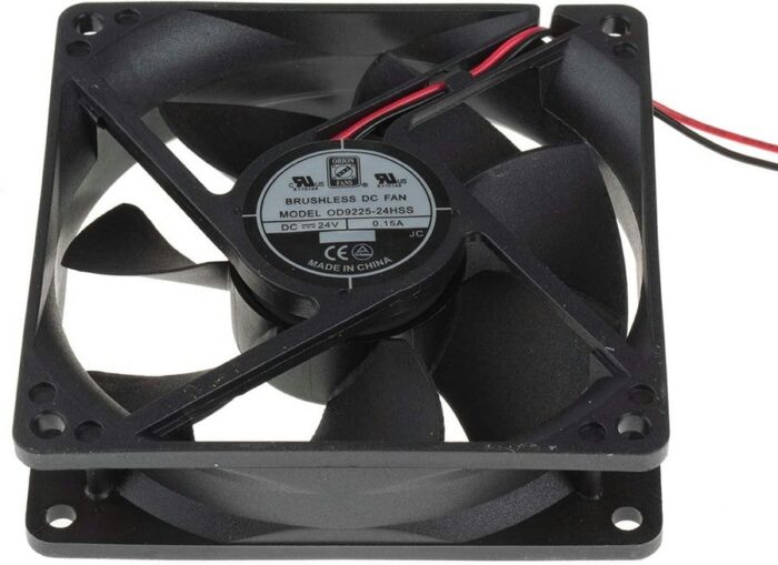 8009694154 Axial Fan, 24 V dc, DC Operation, 88.3m³/h, 3.4W, 150mA Max, 92.5 x 92.5 x 25mm Hirschmann — изображение 4