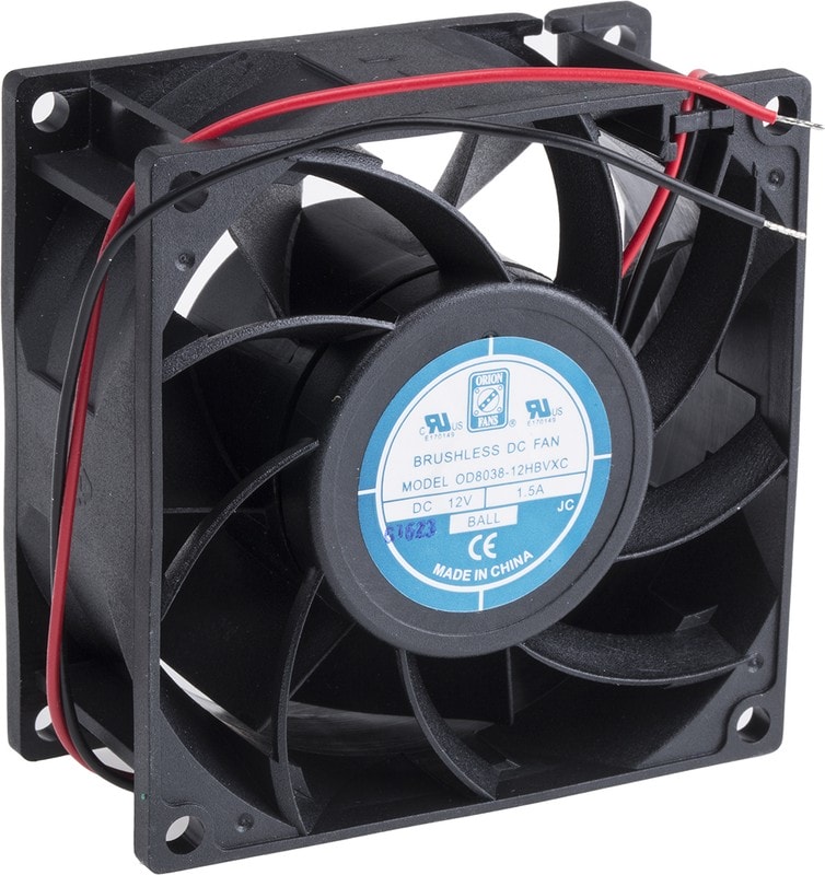 doc041032700 8009694402 Axial Fan, 12 V dc, DC Operation, 168.2m³/h, 14W, 1.2A Max, 80 x 80 x 38mm Hirschmann — изображение 1