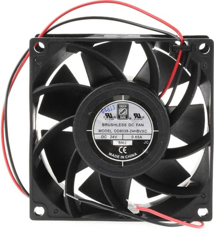 8009694403 Axial Fan, 24 V dc, DC Operation, 168.2m³/h, 13W, 500mA Max, 80 x 80 x 38mm Hirschmann — изображение 4