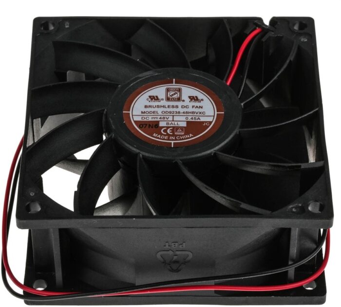 8009694405 Axial Fan, 48 V dc, DC Operation, 229.4m³/h, 17W, 400mA Max, 92 x 92 x 38mm Hirschmann — изображение 5