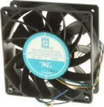 8009694406 Axial Fan, 12 V dc, DC Operation, 383.9m³/h, 43.2W, 3.6A Max, 120 x 120 x 38mm () Hirschmann