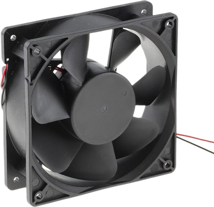 8009695540 Axial Fan, 60 V dc, DC Operation, 195.4m³/h, 14.4W, 300mA Max, 120 x 120 x 38mm Hirschmann — изображение 3