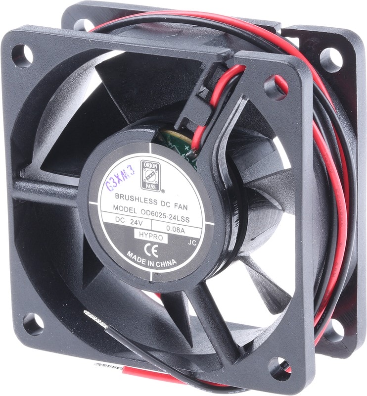 doc041033876 8009695541 Axial Fan, 24 V dc, DC Operation, 22.1m³/h, 1W, 60mA Max, 60 x 60 x 25mm Hirschmann — изображение 1