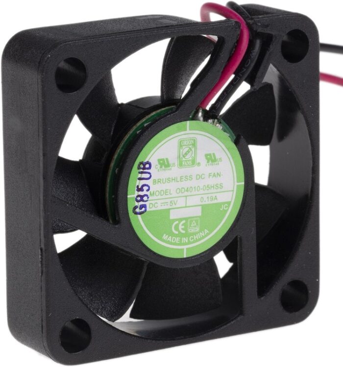 8009695595 Axial Fan, 5 V dc, DC Operation, 11.9m³/h, 1.92W, 190mA Max, 40 x 40 x 10mm Hirschmann — изображение 3