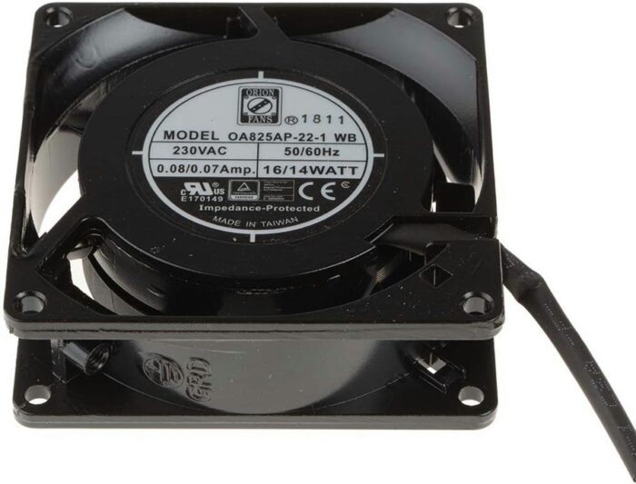 8009695599 Axial Fan, 230 V ac, AC Operation, 25cfm, 9W, 70mA Max, 80 x 80 x 26mm Hirschmann — изображение 4