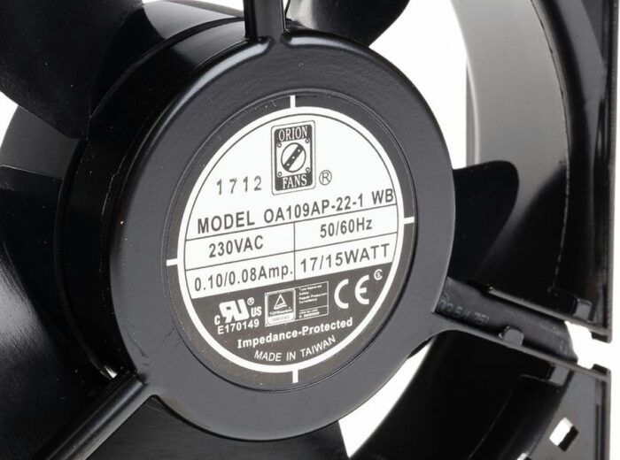 8009695602 Axial Fan, 230 V ac, AC Operation, 186.9m³/h, 15W, 120 x 120 x 38mm () Hirschmann — изображение 5