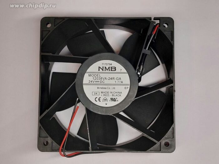 8021603494 Вентилятор NMB 12038VA-24R-GA-00 120х38 24V 35.50W 1,77A Hirschmann — изображение 3