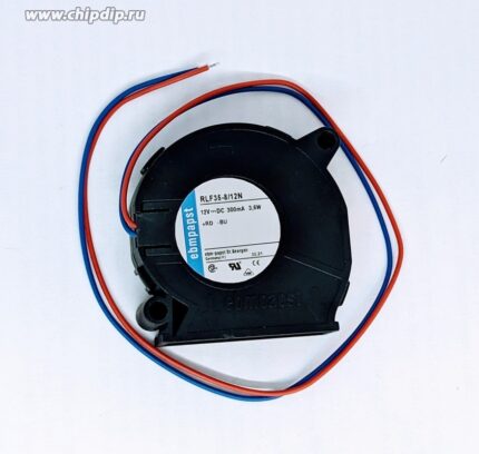 8021384712 Компактный вентилятор Ebmpapst RLF 35-8/12 N радиальный 12v 300mA 3.6W 2pin улитка () Hirschmann