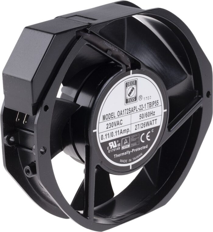 8009719380 Axial Fan, 230 V ac, AC Operation, 387.4m³/h, 28W, IP55, 172 x 150 x 38mm Hirschmann — изображение 3