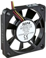 8026530331 DC axial fan, 12 V, 50 x 50 x 10 mm, 14.3 m³/h, 26 dB, ball bearing, SEPA MFB50E12 Hirschmann — изображение 2