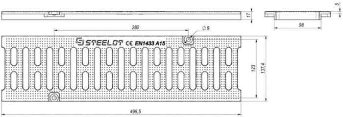 8007745108 Решетка пластиковая SteeStart DN100 А15 P1015A Hirschmann — изображение 5